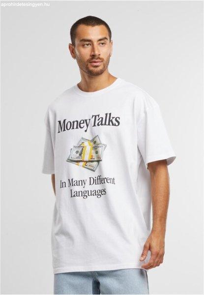 Mr. Tee Money Talks Oversize Tee white