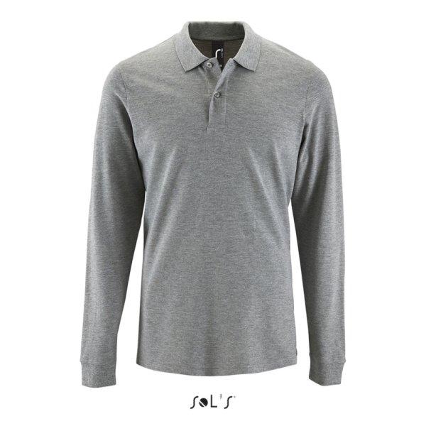 Férfi PERFECT hosszú ujjú galléros piké póló, SOL'S SO02087, Grey
Melange-3XL