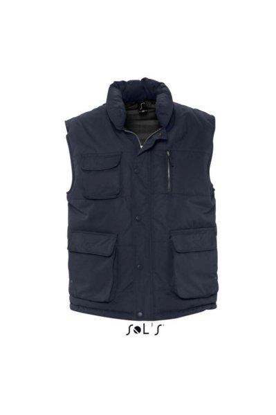Férfi VIPER vízálló steppelt mellény, sok zsebbel, SOL'S SO59000,
Navy-S