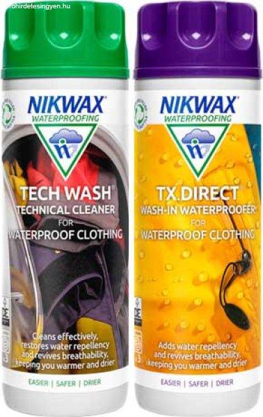 Nikwax 2 db készlet Twin Tech Wash / TX.Direct Wash-In 300ml