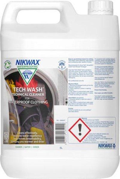 Nikwax Outdoor ruházat és szintetikus hálózsák mosószer Tech Wash 5l