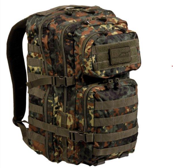 Mil-Tec US Assault Large hátizsák Flecktarn, 36l