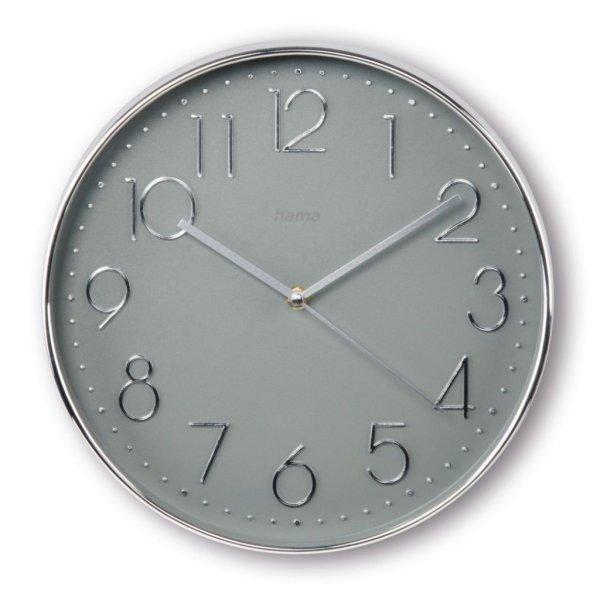 Hama Corsica Wall Clock Silver