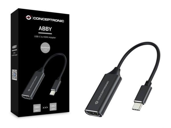 Conceptronic ABBY03B USB-C to HDMI Adapter Black