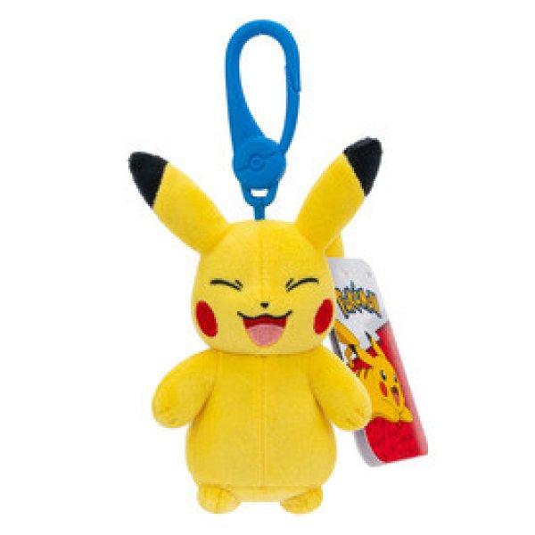 Pokémon kulcstartós plüssfigura - Pikachu 8 cm (nevető)