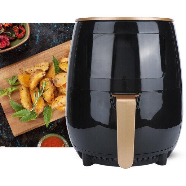 NONA extra nagyméretű LCD kijelzős Air Fryer - 6 L - 2400 W -
olaj nélküli sütő (BBV)