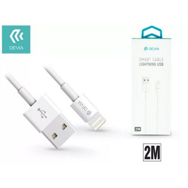 DEVIA APPLE IPHONE LIGHTNING USB TÖLTŐ- ÉS ADATKÁBEL 2 M-ES VEZETÉKKEL -
SMART CABLE LIGHTNING - WHITE