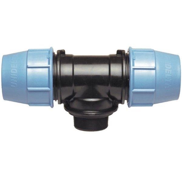 KPE T-idom KM 32mm x 1 - Külső menetes csőillesztő adapter