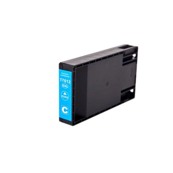Premium Epson T7012 Cyan Utángyártott Tintapatron