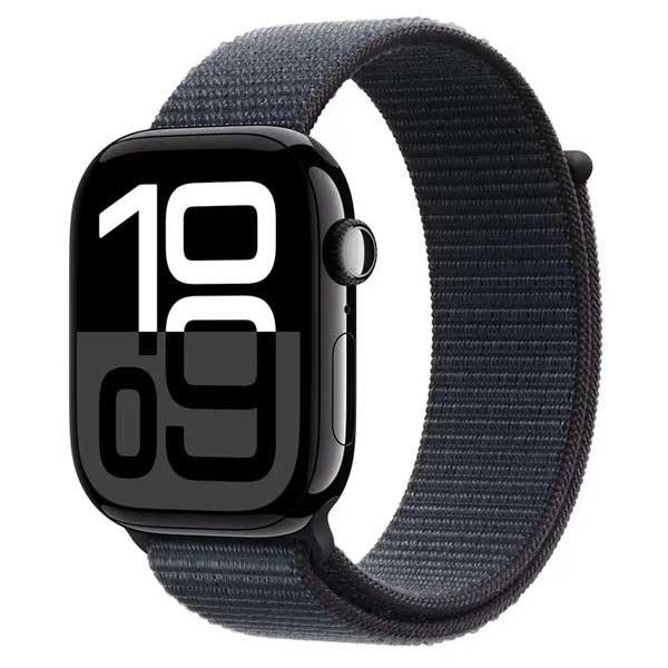 Apple Watch Series 10 GPS + Cellular 46mm Fekete alumínium sportszíjjal