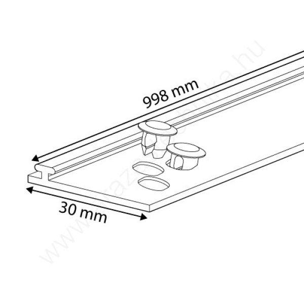 SAE - Alapsín RÁCSOS POLCRA 30x998mm