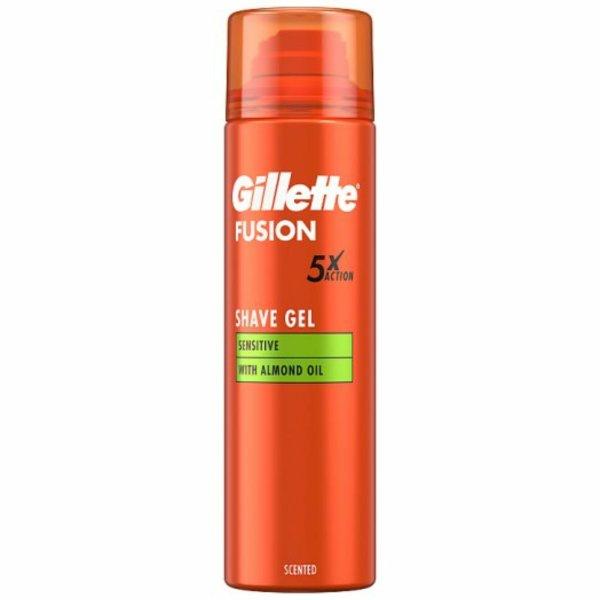 Gillette Borotvagél Fusion Sensitive Almond Oil (Shave Gel) 200 ml