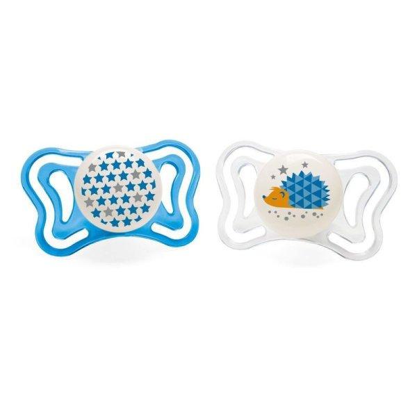 Chicco PhysioForma Light éjszaka világítós, szilikon cumi 2 db, 16-36
hó-színes
