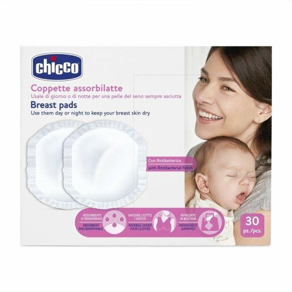 Chicco Melltartóbetét 30 db Antibakteriális felsőréteg AJÁNLOTT KOR: 0H +