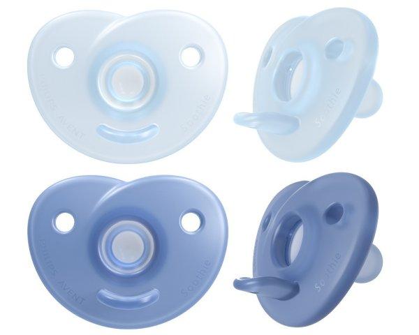 Philips Avent SCF099/21 Soothie szilikon játszócumi 0-6 hó fiús - 2 db