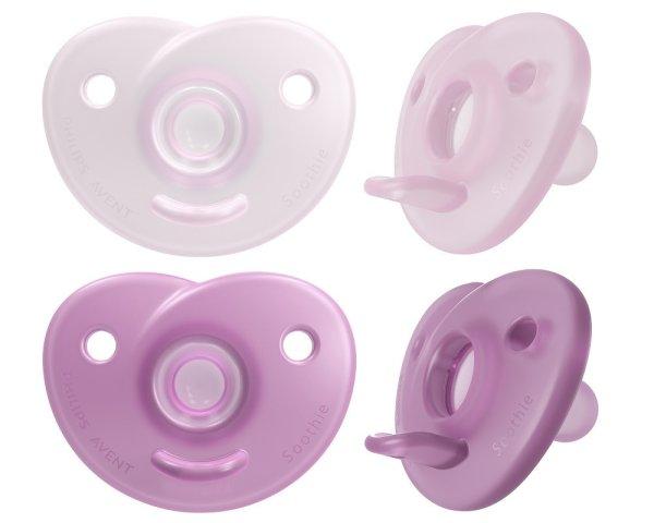 Philips Avent SCF099/22 Soothie szilikon játszócumi 0-6 hó Lány - 2 db