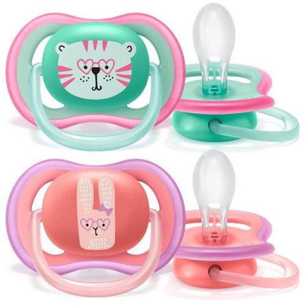 Philips AVENT SCF349/15 ultra air játszócumi - lányos tigrises 18hó+ 2db