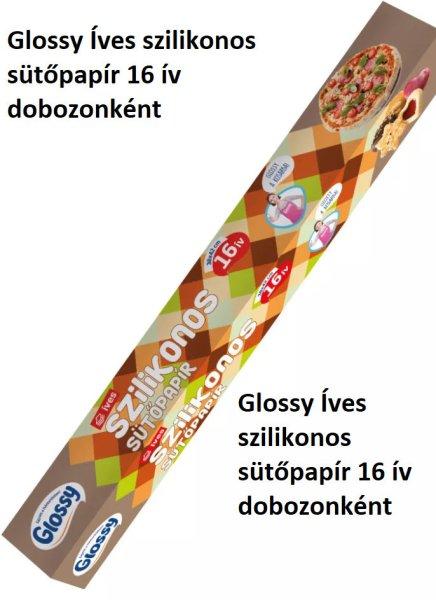 Glossy Íves szilikonos sütőpapír 16 ív dobozonként