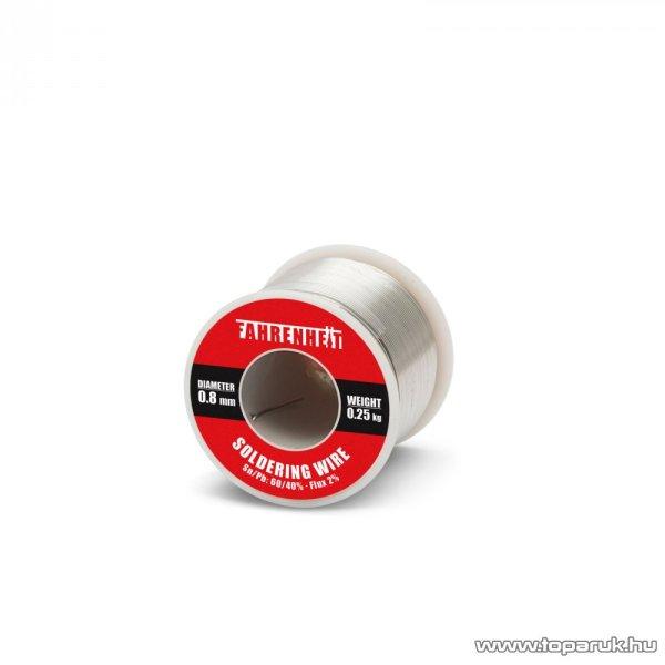 Fahrenheit ROSIN FLUX CORED SOLDER Forrasztó ón, 0,8 mm átmérő, 0,25 kg
(55083)