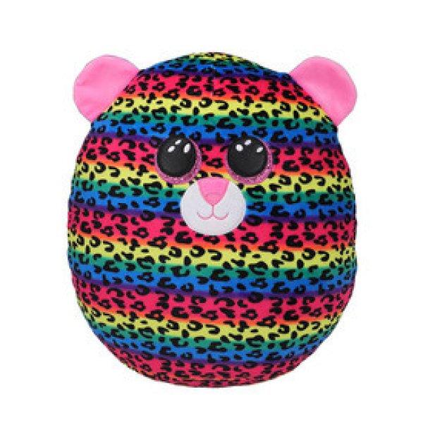 Ty Squish-a-Boos párna alakú plüss figura DOTTY, 22 cm - színes leopárd