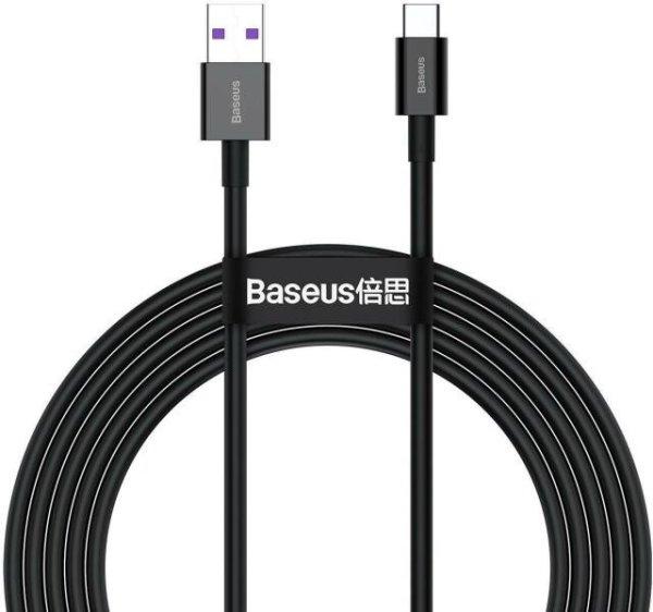 Baseus Superior sorozatú kábel USB-USB-C, 66W 2m, fekete