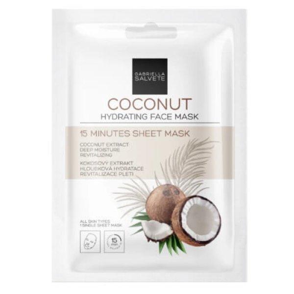 Gabriella Salvete Hidratáló arcmaszk Coconut (Hydrating Sheet Face
Mask) 1 db