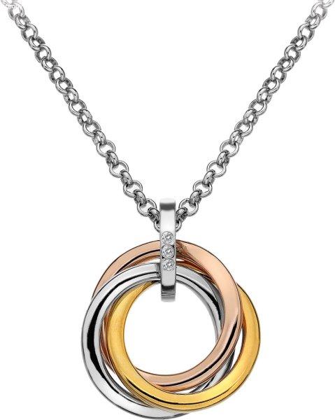 Hot Diamonds Ezüst nyaklánc Trio Rose Gold DP544 (lánc,
medál)