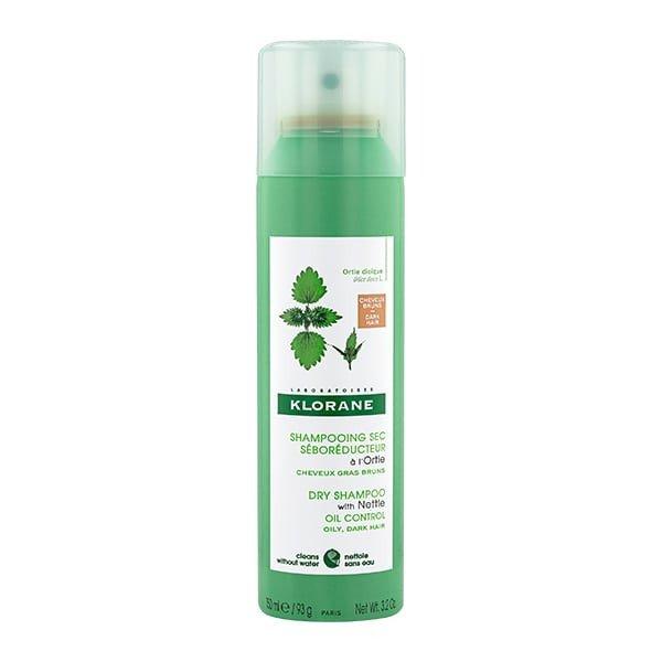 Klorane Önszabályozó száraz sampon sötét
zsíros hajra csalánnal (Dry Shampoo) 150 ml