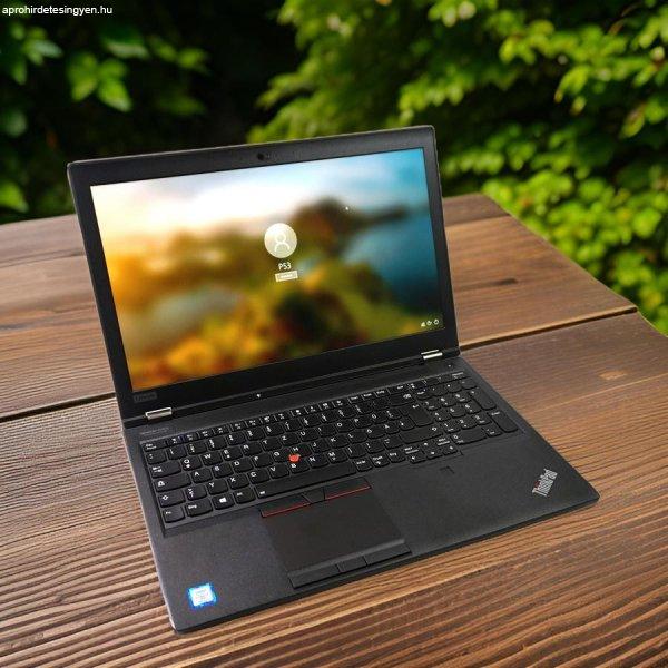 Mérnöki Lenovo ThinkPad P53 i7-9850H/32/512GB SSD/NVIDIA T1000/15,6