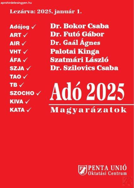 ADÓ 2025 MAGYARÁZATOK