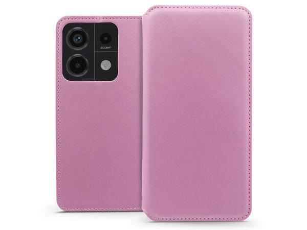 Xiaomi Redmi Note 13 Pro 5G/Poco X6 5G oldalra nyíló tok - Dual Pocket Flip -
rózsaszín