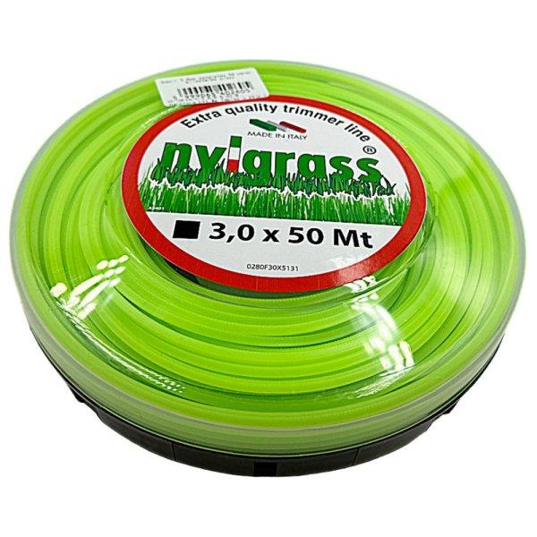 Fűkasza damil Nylgrass® ∅ 3.0 mm négyszög profil ⇔ 50 méter -
FIN/T/3.0/0.5/SZ/B - eredeti minőségi alkatrész* 