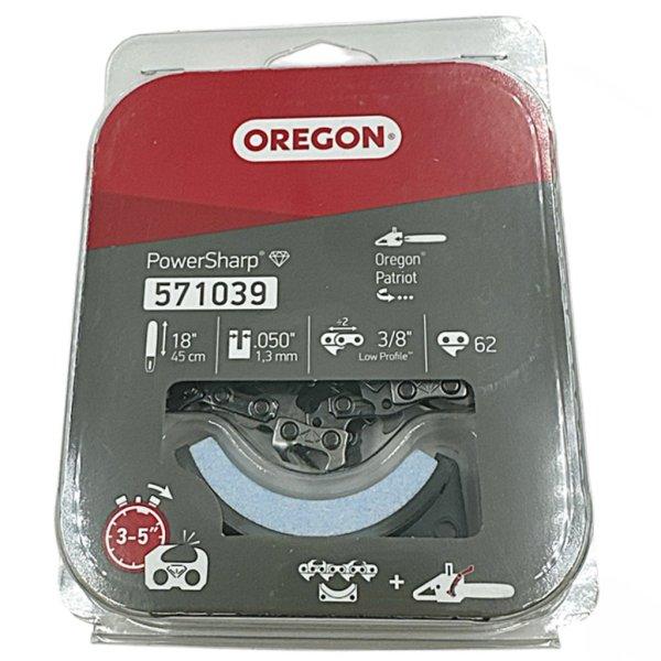 Oregon® PowerSharp™ láncfűrész lánc - 3/8" - 1,3 mm - 62 szem -
571039 - eredeti minőségi alkatrész* 