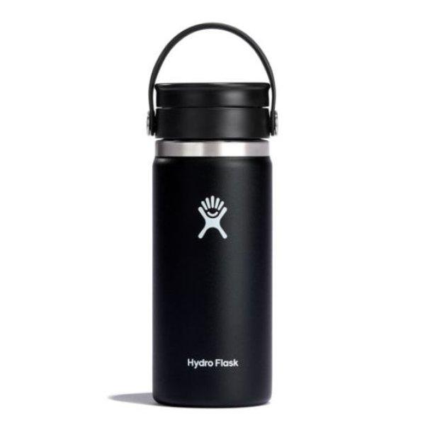 Hydro Flask Thermo bögre 16 OZ Wide Flex Sip Lid, fekete