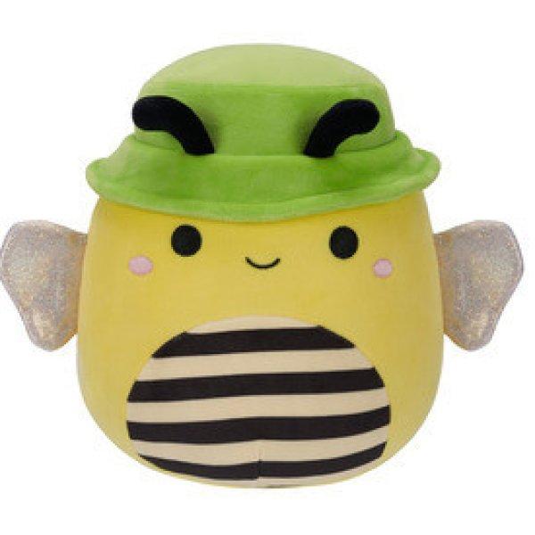 Squishmallows 20 cm - Sunny a sárga méhecske, zöld sapkával