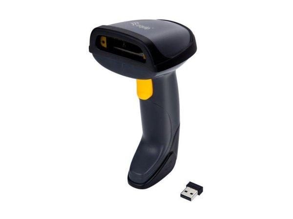 EQuip Wireless 1D Laser Barcode Scanner with Stand Vonalkódolvasó Black