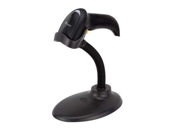 EQuip USB 1D Laser Barcode Scanner with Stand Vonalkódolvasó Black