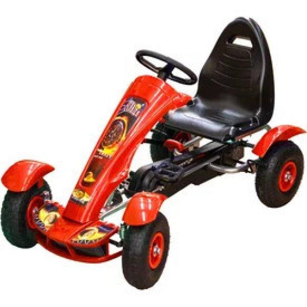 Pedálos gokart - 50 kg, piros