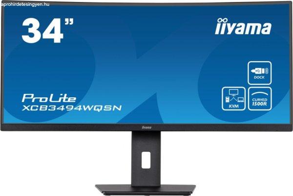 iiyama 34" ProLite XCB3494WQSN-B5 LED Curved