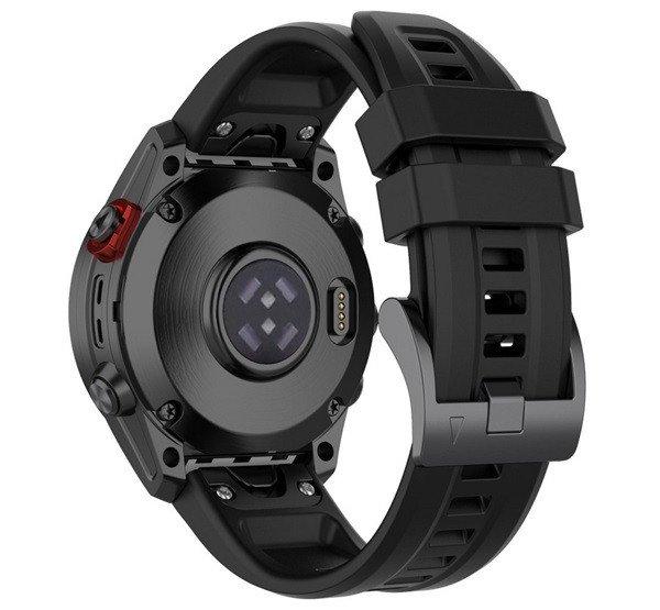 Pótszíj (egyedi méret, 22mm, szilikon, QuickFit csatlakozás) FEKETE Garmin
Fenix 7, Garmin Fenix 5, Garmin Fenix 6, Garmin Epix (Gen2), Garmin Fenix 3,
Garmin Fenix 3 HR, Garmin Fenix 6 Pro, Garmin Fenix 6 Pro Solar, Garmin Fenix 6
Sapphi