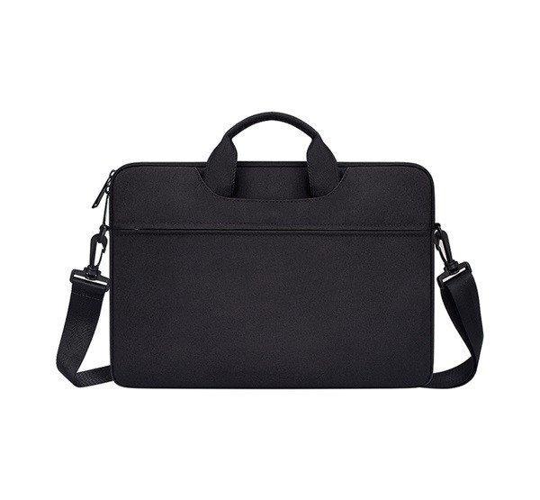 DEVIA JUSTYLE kézitáska álló LAPTOP/NOTEBOOK/TABLET (univerzális, textil,
kézpánt, 13-14,2" méret) FEKETE