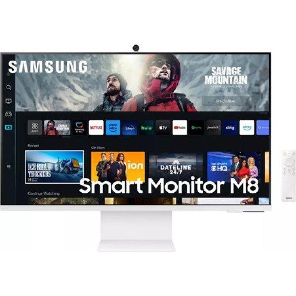 Samsung M8 M80C 32" VA LED smart monitor fehér (USB-C: 65W) (Sérült
csomagolás, bontott!)