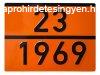 ADR tbla szmozott 23/1969 izobutn