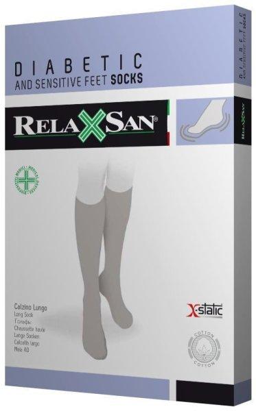 RelaxSan X-Static Ezüstszálas Térdzokni (550L) (Fekete)