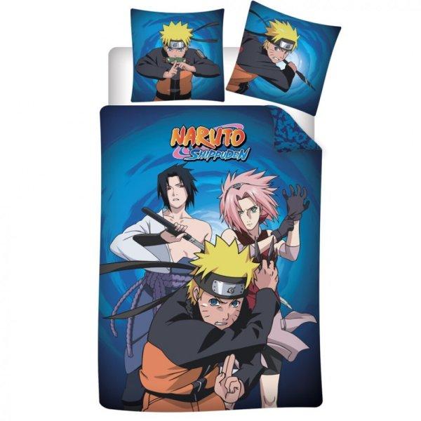 Naruto Ninja Trio ágyneműhuzat 140×200cm, 63×63 cm microfibre