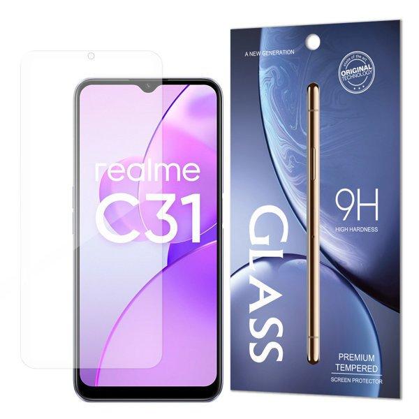 Realme C31 karcálló edzett üveg Tempered glass kijelzőfólia kijelzővédő
fólia kijelző védőfólia