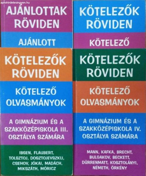 Ajánlottak / Kötelezők röviden könyvcsomag (4 kötet) - Dávid Katalin
Zsuzsanna - Vadai István (szerk.)