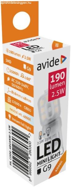 Avide LED 2.5W G9 NW 4000K