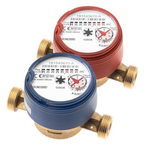 BMETERS GSD8-AC 1/2" melegvizes vízóra Antimag 15 110 mm Q3=2,5 m3/h