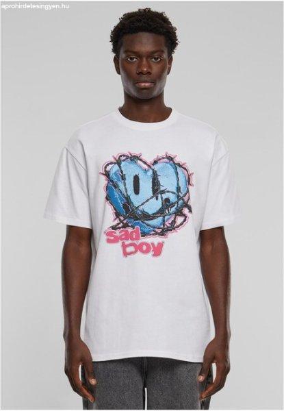 Mr. Tee Sad Boy Heavy Oversize Tee white